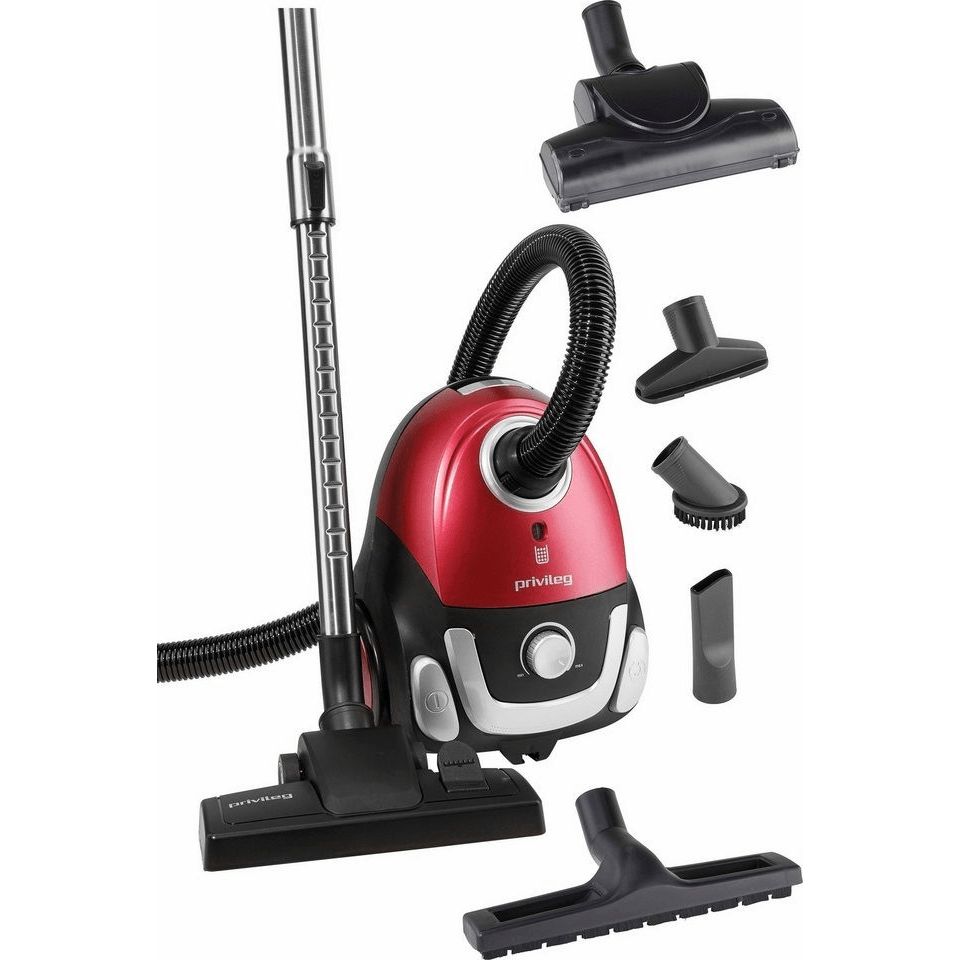 Dust Vacuum Cleaner 700 Watt, Privileg, Red