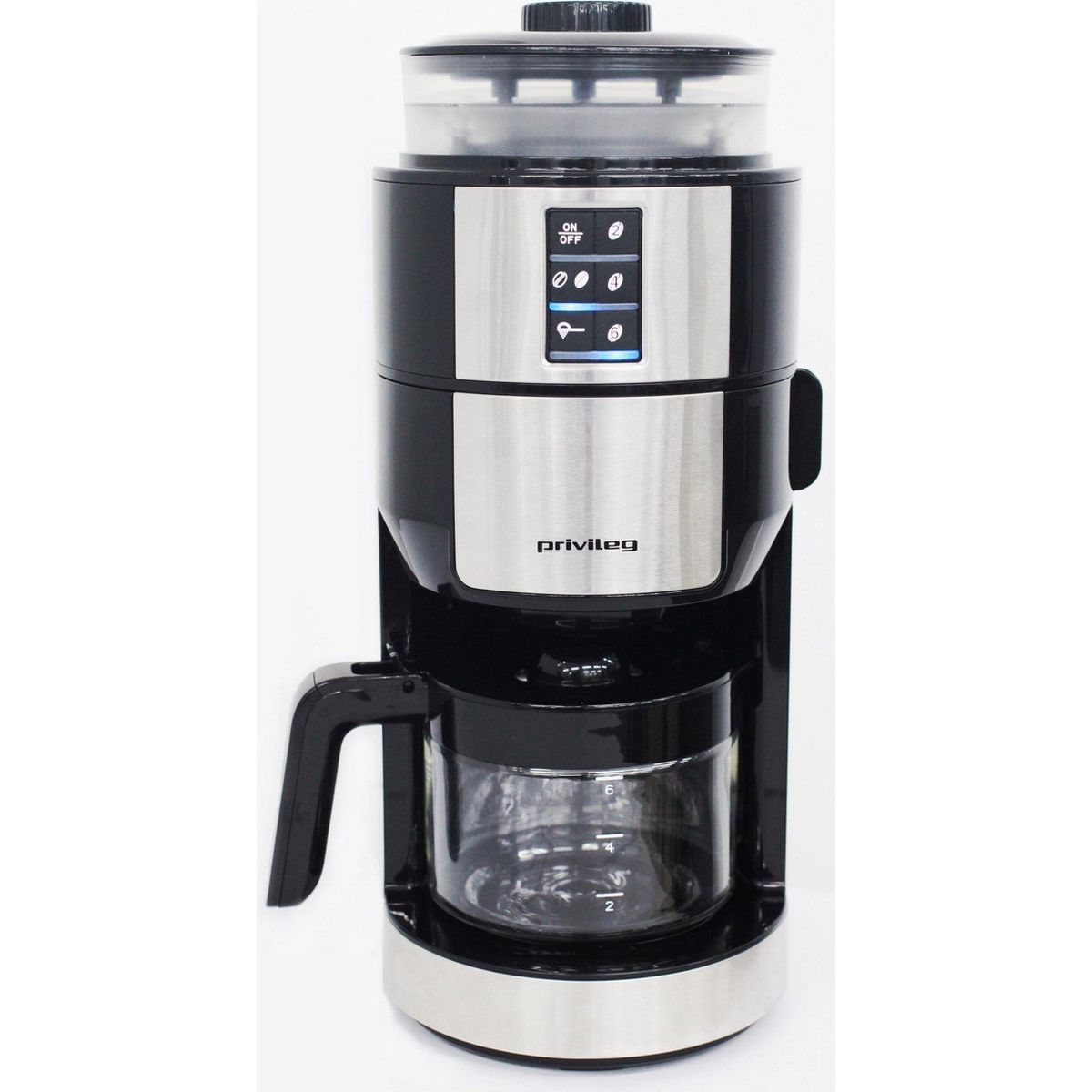 6-Cup Coffee Maker with Grinder, Privileg