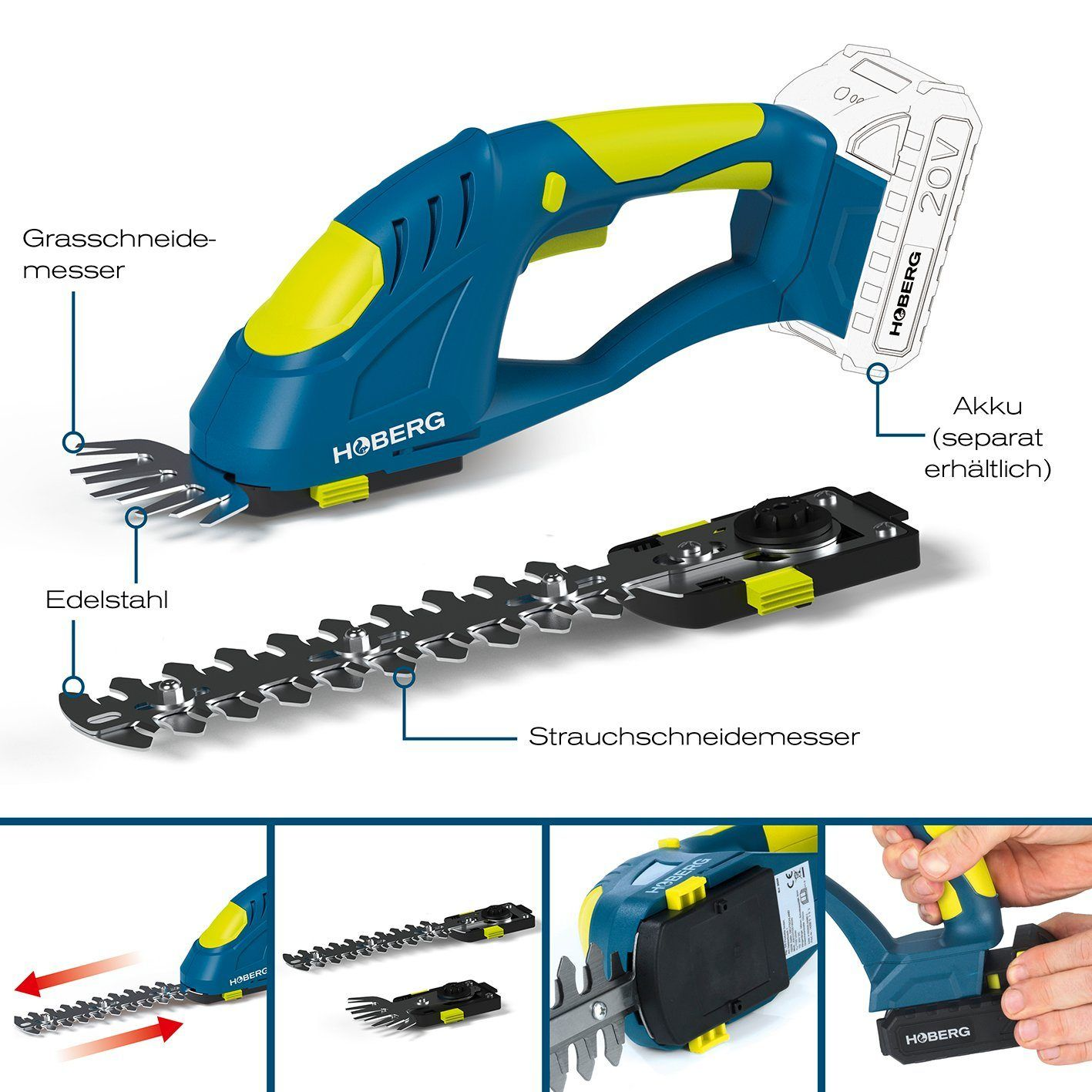 Cordless Grass & Hedge Shears by Hoberg