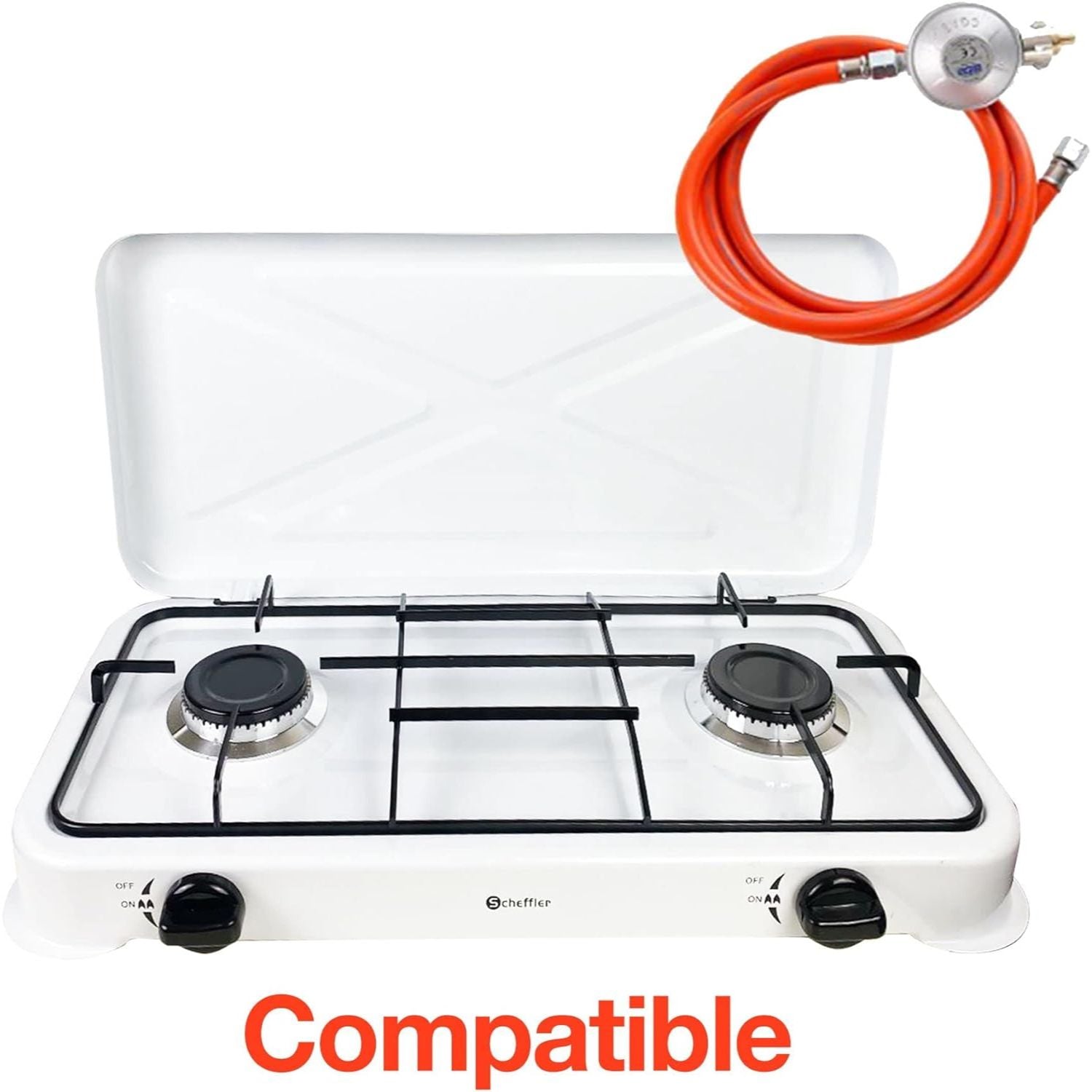 Two-Burner Camping Gas Stove by Scheffler