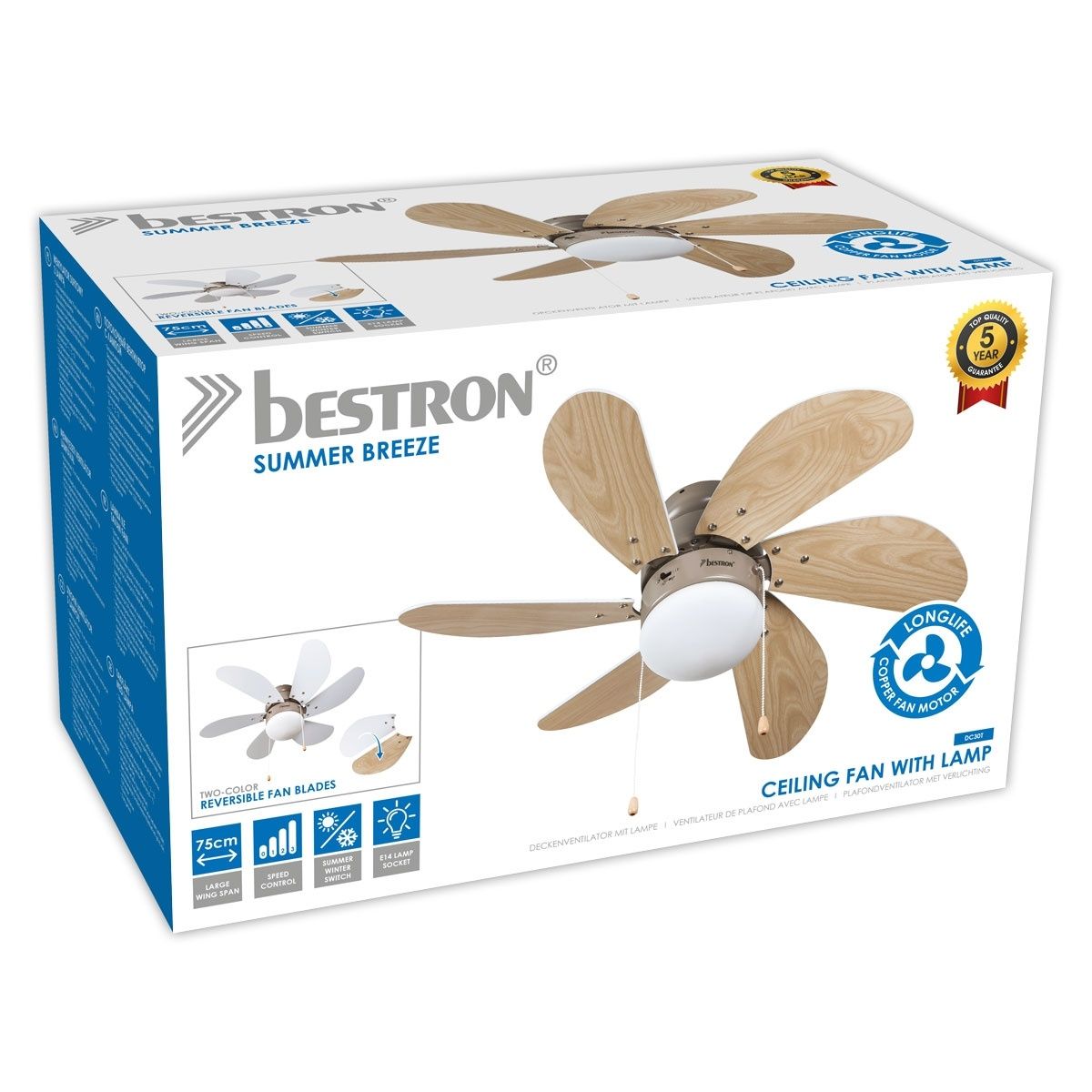 Ceiling Fan DC 30 T Bestron Capri