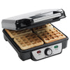 1100W Bestron Waffle Maker - Black/Stainless