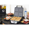 1100W Bestron Waffle Maker - Black/Stainless