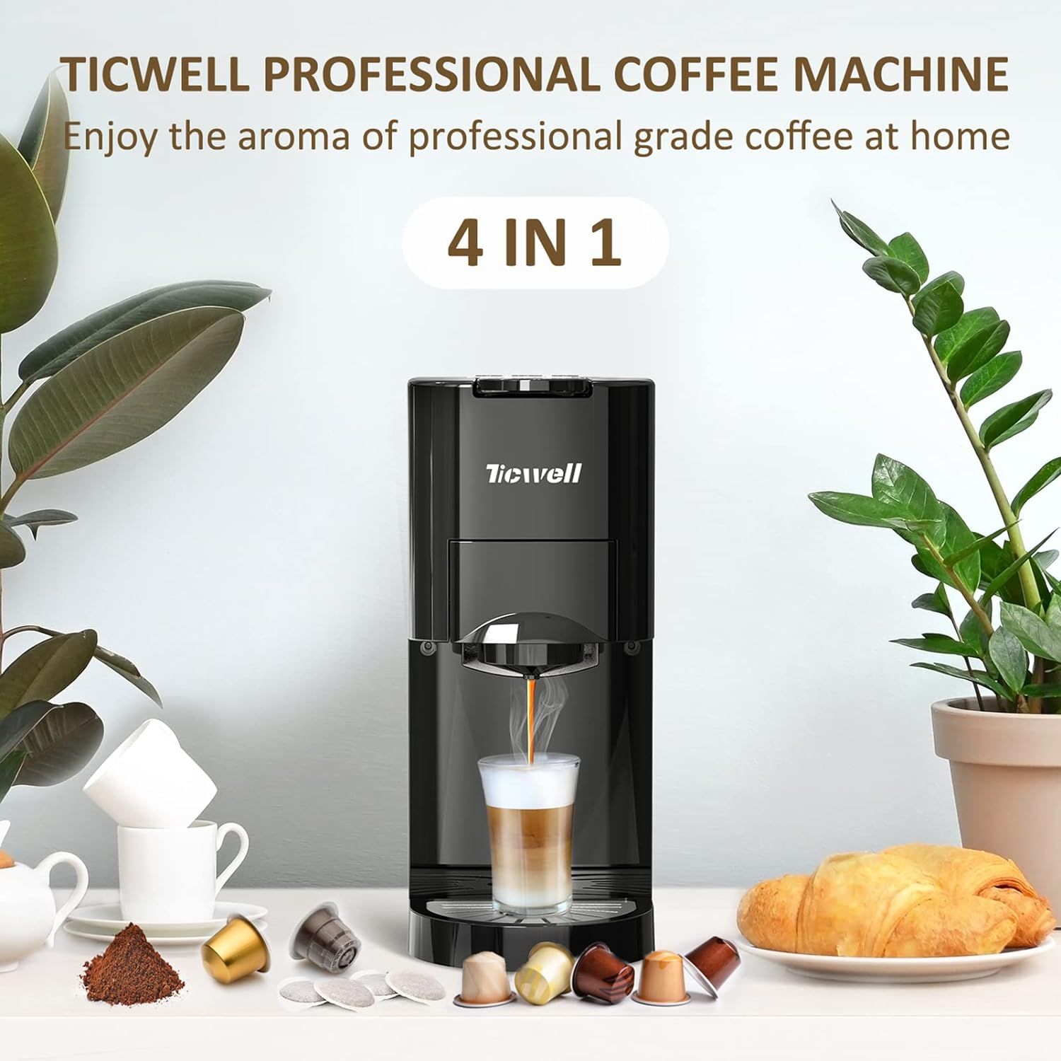 Coffee Machine Ticwell AC-513K Multi Capsile