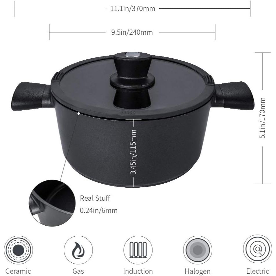 Rock Optimized Nonstick Stockpot by Sky Light