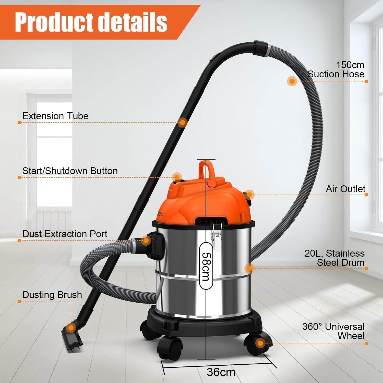 Multi-Functional Vacuum Cleaner ZD110-20L by