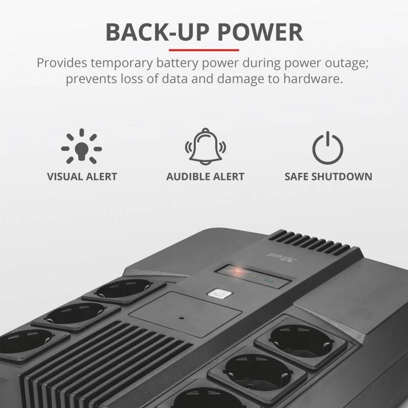 Maxxon 800 VA UPS Power Strip